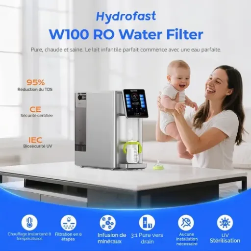 Test Hydrofast W100 : l’osmoseur de comptoir qui remplace le filtre Brita et la bouilloire