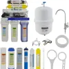Avis Système d’osmose inverse UV 7 étapes 75GPD DMETE : un purificateur complet sous l’évier pour l’eau potable à la maison