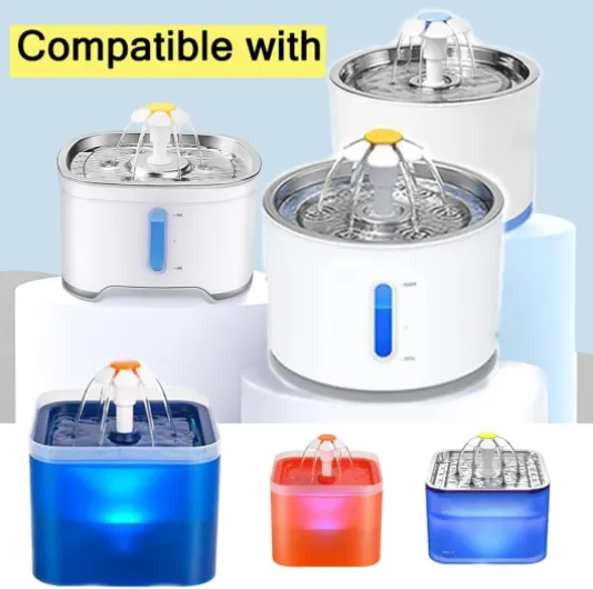 Lot de 8 filtres pour fontaine à eau pour chat/animal domestique