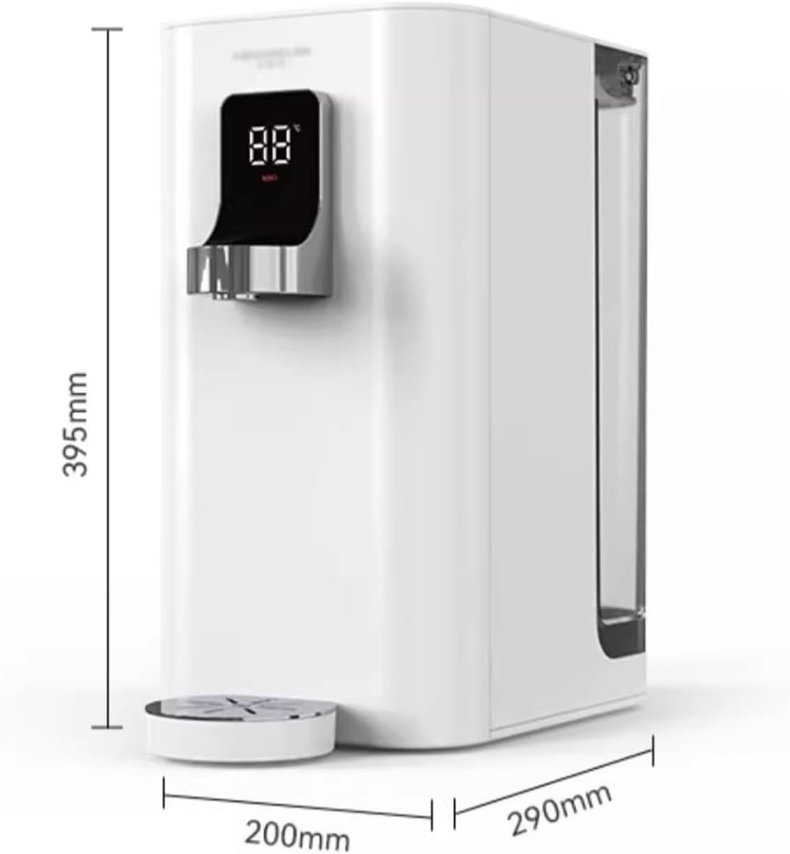 Distributeur de refroidisseur d'eau Purificateur d'eau de bureau, distributeur d'eau chaude instantanée intégré, système d'osmose inverse sur comptoir, 4 Options de température Comptoir de distributeu