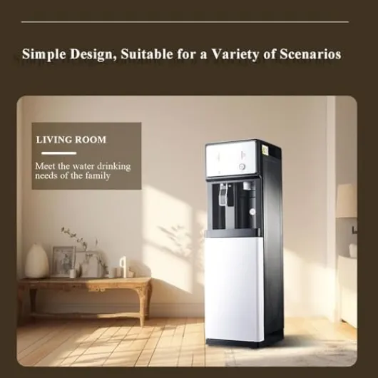 Distributeur d'eau froide et chaude à double fonction pour la maison, le bureau ou l'école, fontaine à boire à chargement par le bas Bottom Loading Blanc
