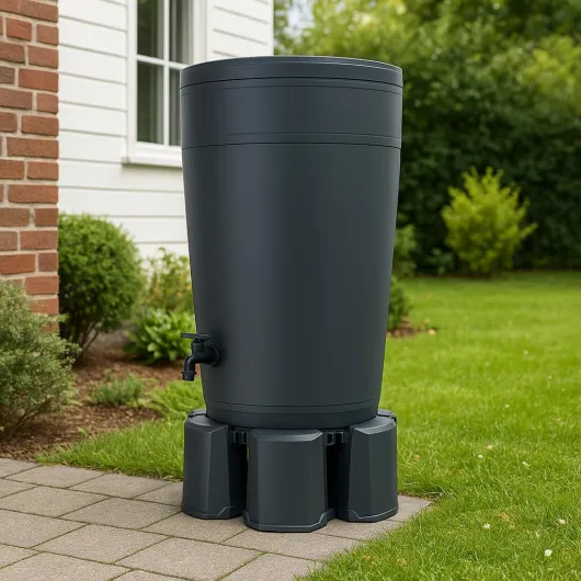 Pied de base pour barils de pluie - Socle pour tonne à eau - Support modulaire réglable en 3 tailles - Sous-verre rond jusqu'à 500 litres