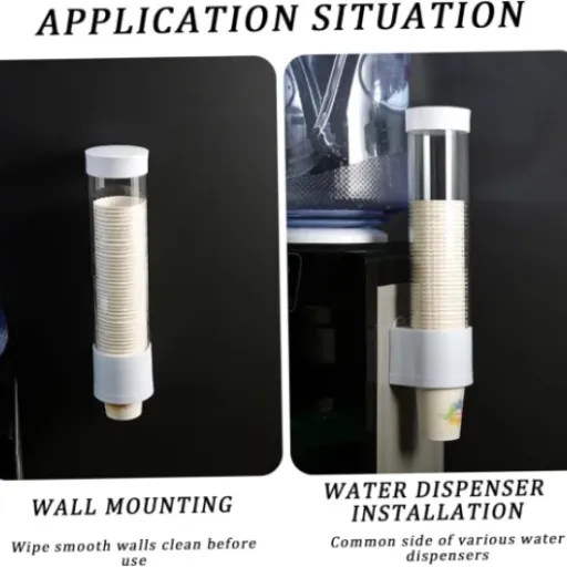 Test Distributeur de gobelets Hotainoys : le petit tube en plastique qui met un peu d’ordre autour du point d’eau