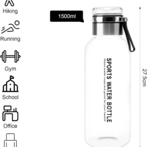 Test bouteille en verre 1,5 L GZRXIOUS : grosse capacité, bon pour le thé, mais bouchon chiant