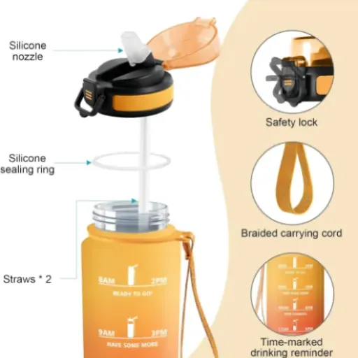 Test Gourde JAPORIA 500 ml : la petite bouteille avec paille qui fait le job au quotidien