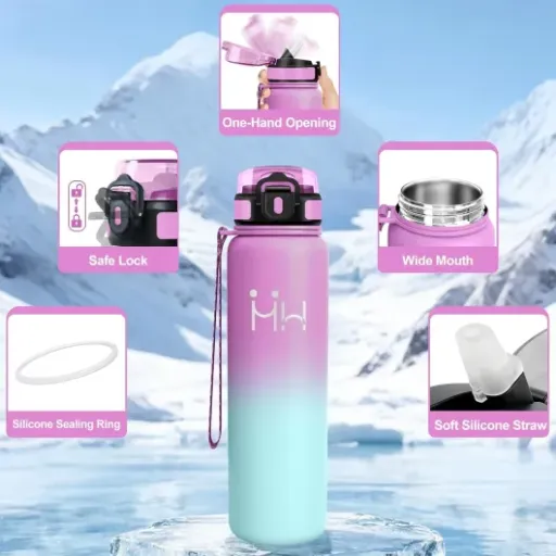 Test Motswedi Gourde Isotherme 1L : la grosse bouteille inox pratique pour la journée entière