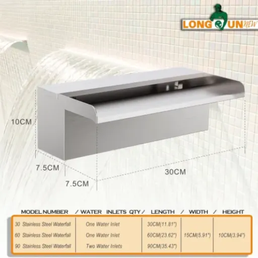 Test LONGRUNNEW Fontaine de Piscine 30 cm : une lame d’eau simple qui fait le job (si on sait à quoi s’attendre)