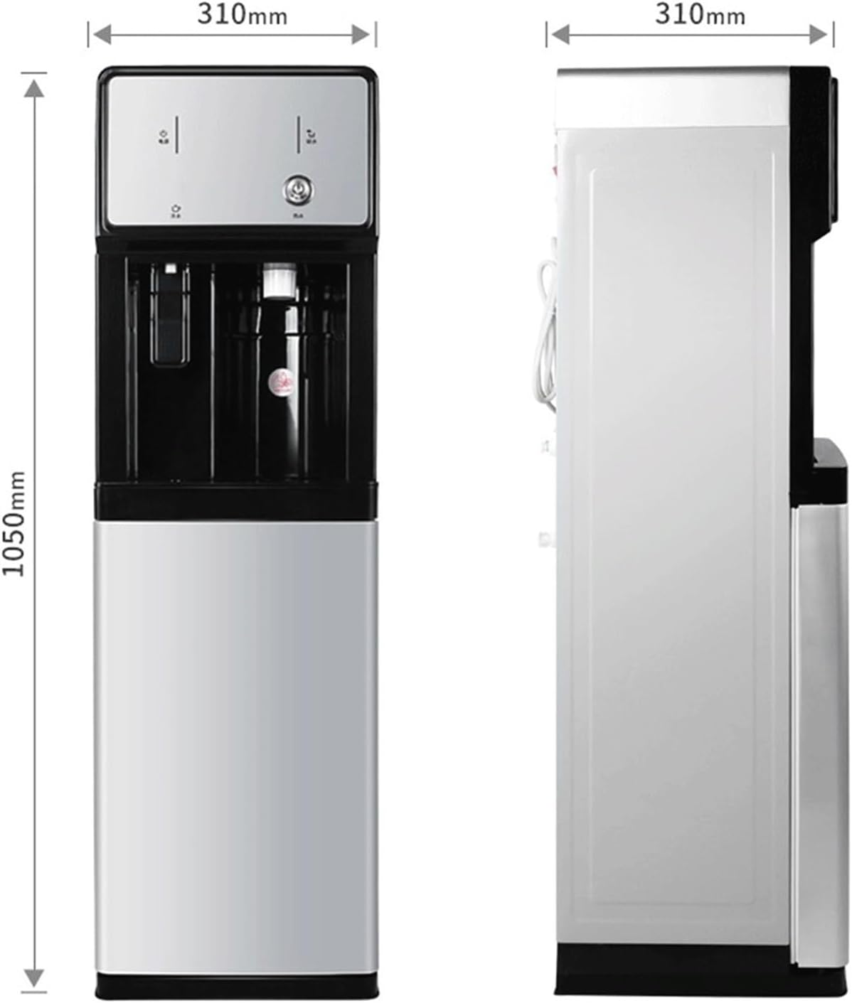 Fontaine à Eau sans bonbonne, Distributeur d'eau Chaude instantanée, Refroidisseur/Chauffe-Eau avec kit d'installation, idéal pour la Maison, Le Bureau ou Les commerces (thé, café, etc.) - 105*31cm