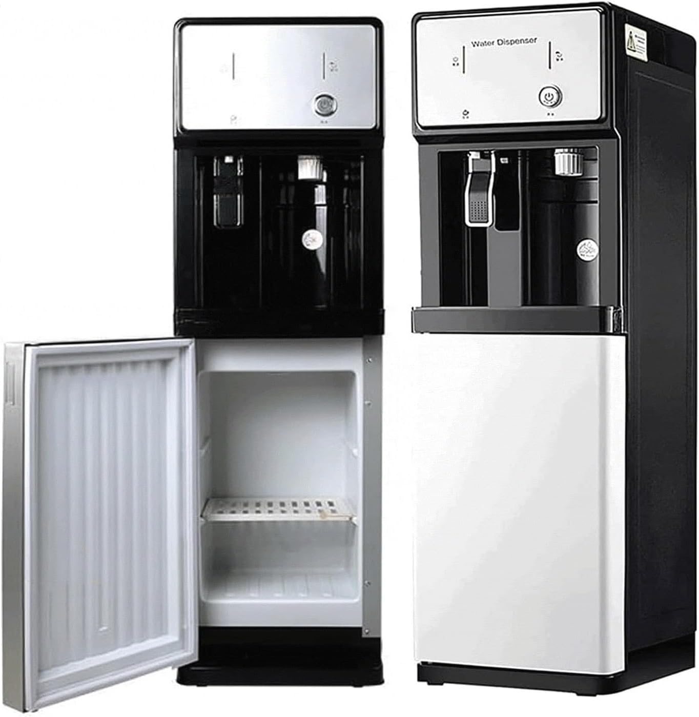 Refroidisseur d'eau -Distributeur d'eau Autonome Alimenté par Le Réseau Électrique,Distributeur d'eau Chaude Et Froide/Glace,Fontaine À Eau Glacée 220 V pour Usage Domestique Et Petites Entreprises