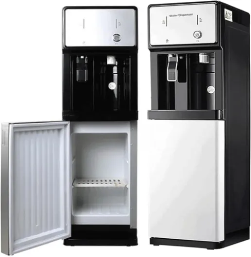 Refroidisseur d'eau -Distributeur d'eau Autonome Alimenté par Le Réseau Électrique,Distributeur d'eau Chaude Et Froide/Glace,Fontaine À Eau Glacée 220 V pour Usage Domestique Et Petites Entreprises