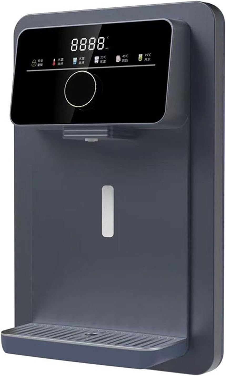 Fontaine à eau avec sécurité enfant électronique - Double contrôle de température - Infusion intelligente en 3 secondes - Fixation murale - Alimentation secteur - Idéale pour les cantines de bureaux e