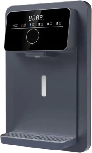 Fontaine à eau avec sécurité enfant électronique - Double contrôle de température - Infusion intelligente en 3 secondes - Fixation murale - Alimentation secteur - Idéale pour les cantines de bureaux e