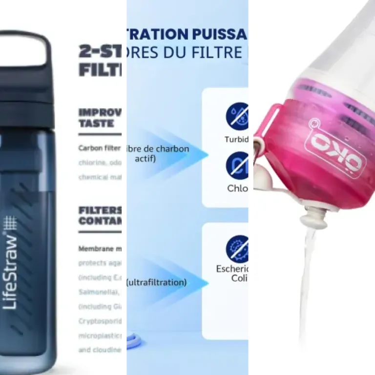 Comparatif des 5 meilleurs gourdes filtrantes (2026)